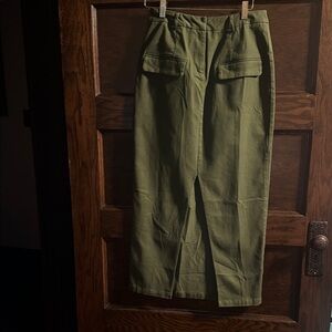Olive Green Women's Skirt